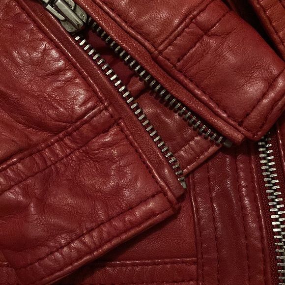 Black Rivet Leather Jacket - Picture 10 of 14